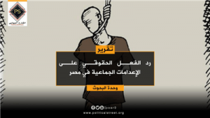 رد الفعل الحقوقي على الإعدامات الجماعية في مصر