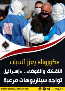 «كورونا» يعزز أسباب التفكك والفوضى.. «إسرائيل» تواجه سيناريوهات مرعبة