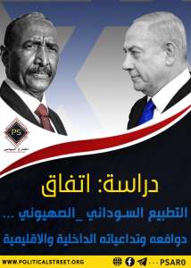 دراسة: اتفاق التطبيع السوداني _الصهيوني… دوافعه وتداعياته الداخلية والاقليمية