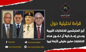 الانتخابات الليبية أبرز المترشحين ومدى إمكانية الانتخابات لتكون مخرج حقيقي لأزمة ليبيا