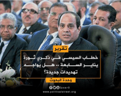 خطاب السيسي في ذكري ثورة يناير السابعة .. هل يواجه تهديدات جديدة؟