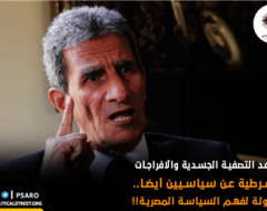 تصاعد التصفية الجسدية والافراجات الشرطية عن سياسيين أيضا….محاولة لفهم السياسة المصرية!!