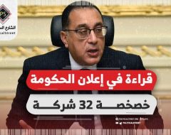 قراءة في إعلان الحكومة خصخصة 32 شركة
