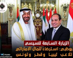الزيارة السابعة للسيسي لأبوظبي: استرضاء للمال الاماراتي وتلاعب ليبيا وقطر وتونس